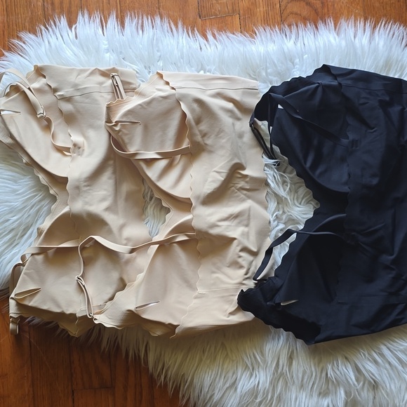 Set Of 3 New Scalloped Detailed  Smoothing Bra - Picture 6 of 8